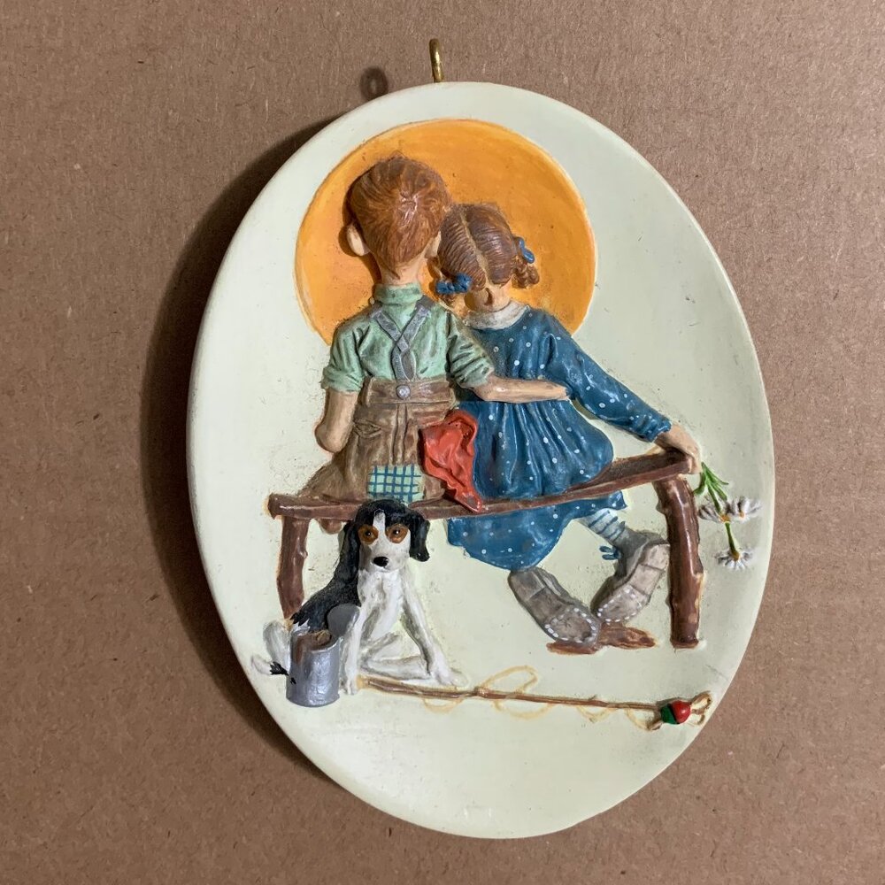 norman rockwell ornament VINTAGE